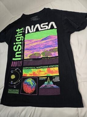 Chemistry NASA t Shirt Hyper Space Psych Color Artwork Sz S Mens Graphic